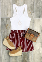 Take Notes Shorts - Burgundy-Dress-privityboutique.com-Privity Boutique, Women’s Fashion Boutique in Mesa, Arizona