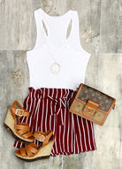 Take Notes Shorts - Burgundy-Dress-privityboutique.com-Privity Boutique, Women’s Fashion Boutique in Mesa, Arizona