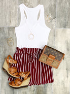 Take Notes Shorts - Burgundy-Dress-privityboutique.com-Privity Boutique, Women’s Fashion Boutique in Mesa, Arizona