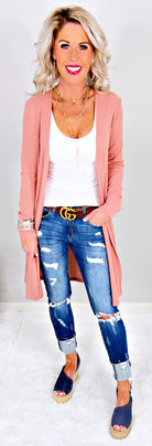 Keep Your Secrets Cardigan - Rose-Top-privityboutique.com-Privity Boutique, Women’s Fashion Boutique in Mesa, Arizona