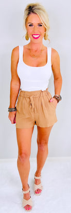 Penny For Your Thoughts Shorts - Mocha-Dress-privityboutique.com-Privity Boutique, Women’s Fashion Boutique in Mesa, Arizona