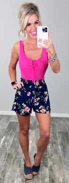 She's Stealing Hearts Multi Floral Shorts-Shorts-privityboutique.com-Privity Boutique, Women’s Fashion Boutique in Mesa, Arizona