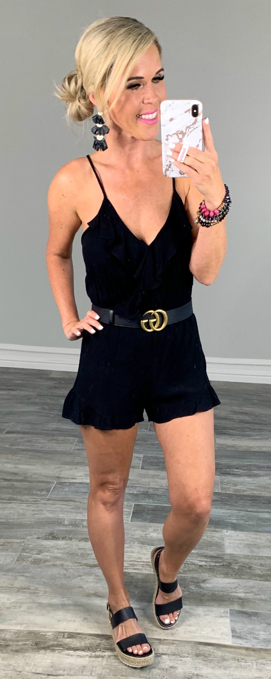 Take it In Black Romper-romper-privityboutique.com-Privity Boutique, Women’s Fashion Boutique in Mesa, Arizona