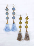 Drops Of Druzy Tassel Earrings-earrings-privityboutique-Privity Boutique, Women’s Fashion Boutique in Mesa, Arizona