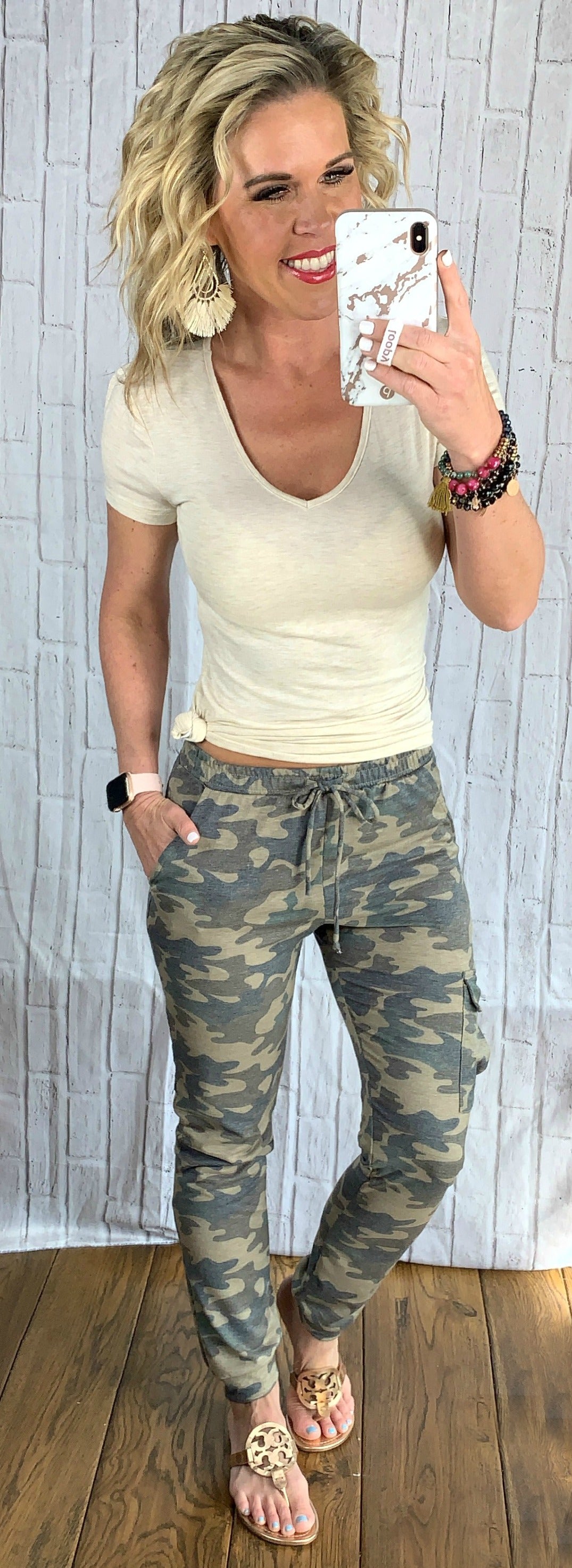 Camo Cargo Joggers: Light-palazzo-privityboutique.com-Privity Boutique, Women’s Fashion Boutique in Mesa, Arizona