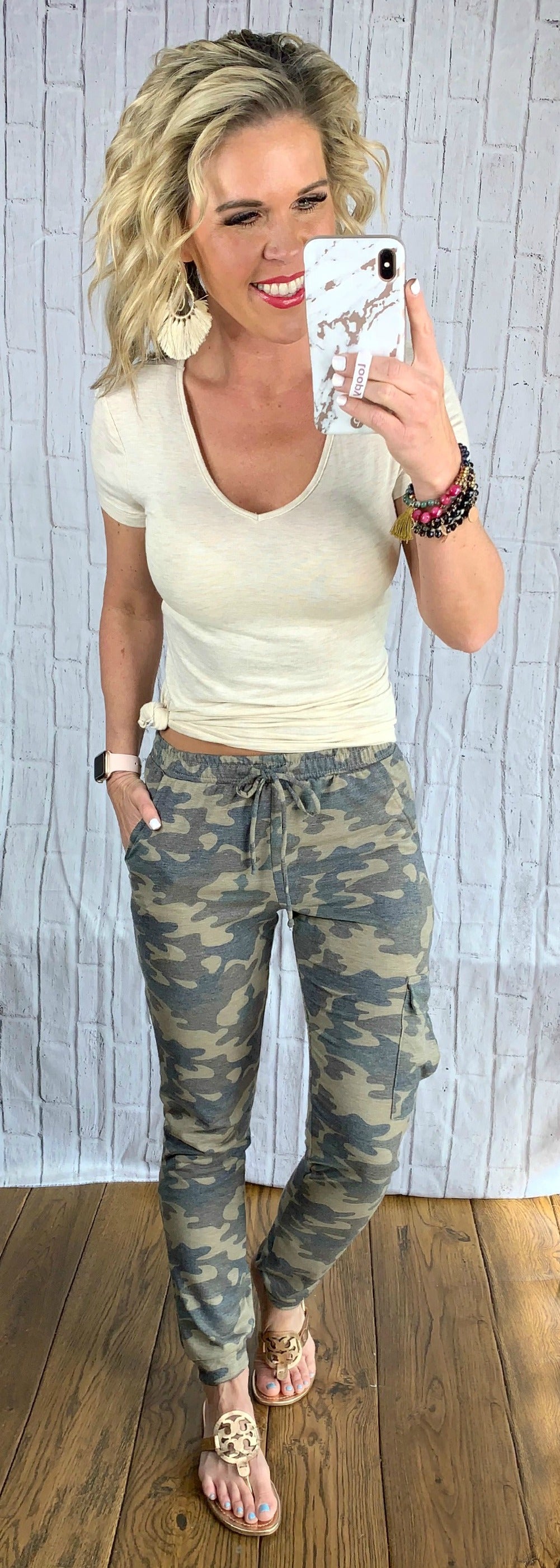 Camo Cargo Joggers: Light-palazzo-privityboutique.com-Privity Boutique, Women’s Fashion Boutique in Mesa, Arizona