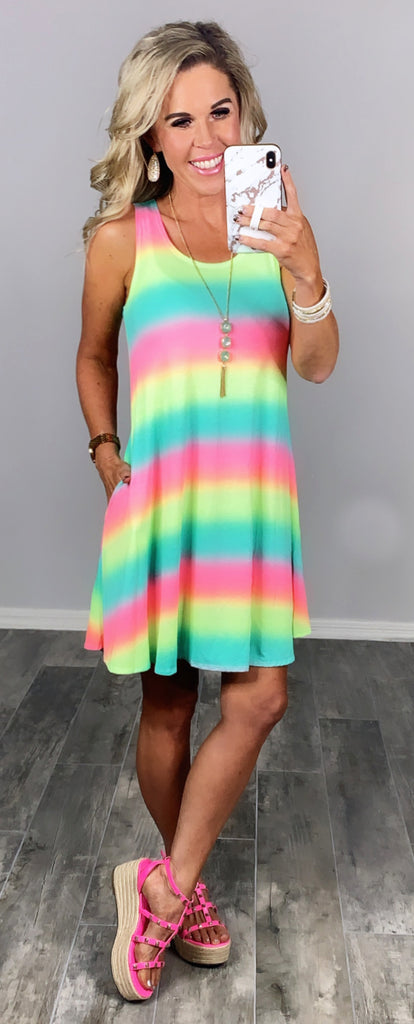 Striped Sunsets Dress-Dress-privityboutique.com-Privity Boutique, Women’s Fashion Boutique in Mesa, Arizona