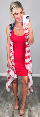 Basic Ribbed Tank Dress - Red-Dress-privityboutique.com-Privity Boutique, Women’s Fashion Boutique in Mesa, Arizona