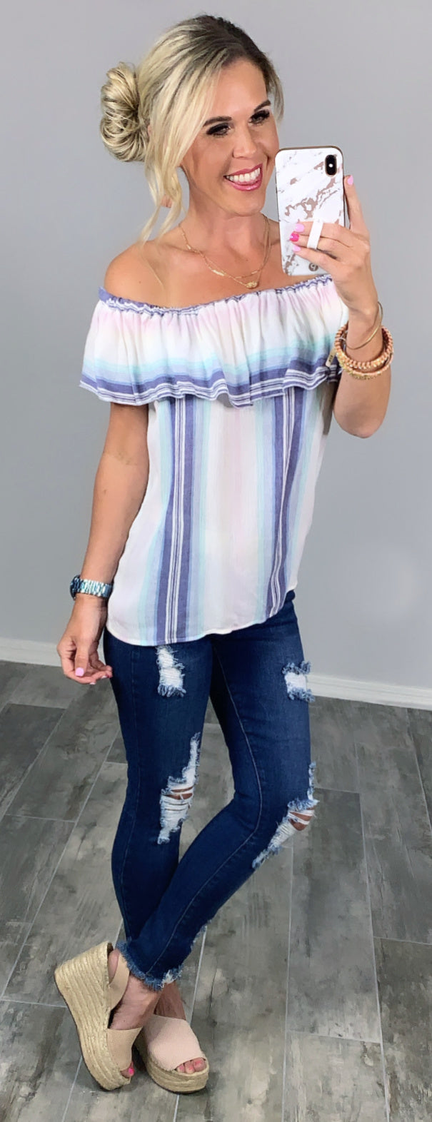 Southern Memories Striped Top-Top-privityboutique-Privity Boutique, Women’s Fashion Boutique in Mesa, Arizona