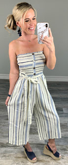 Rise to the Occasion Jumpsuit - Blue-Dress-privityboutique.com-Privity Boutique, Women’s Fashion Boutique in Mesa, Arizona