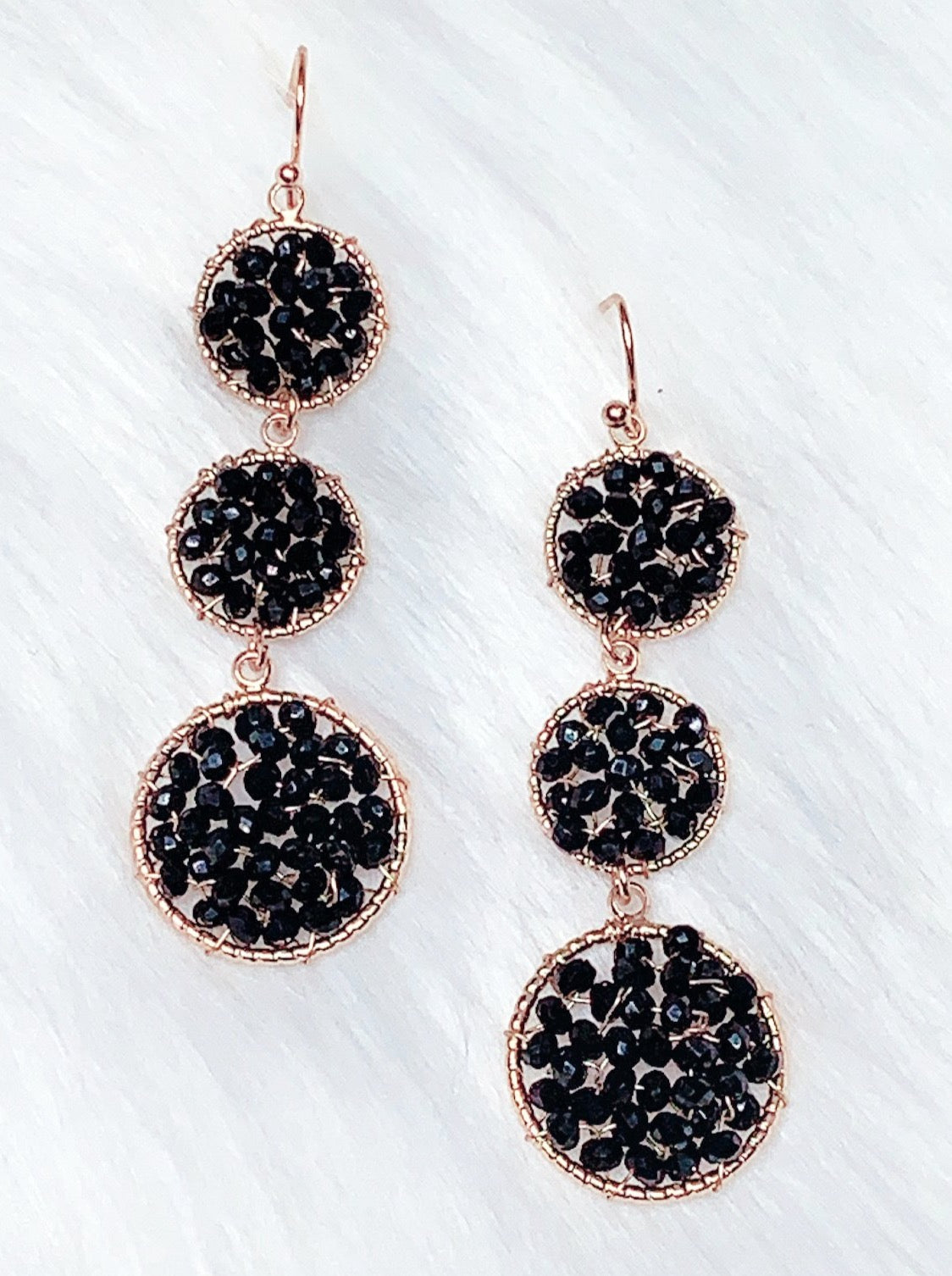 Black Beaded Earrings-earrings-privityboutique-Privity Boutique, Women’s Fashion Boutique in Mesa, Arizona