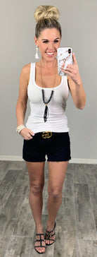 Under the Radar Black Shorts-shorts-privityboutique.com-Privity Boutique, Women’s Fashion Boutique in Mesa, Arizona