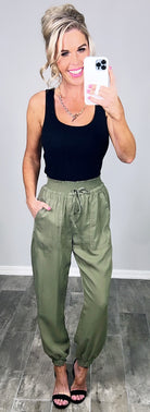 At Attention Cargo Pants-pocket jogger joggers-privityboutique.com-Privity Boutique, Women’s Fashion Boutique in Mesa, Arizona