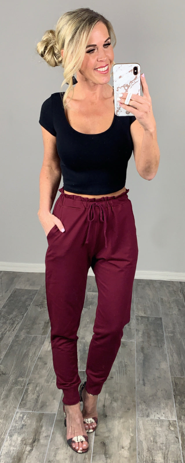 Perfect Pocket Joggers - Burgundy-joggers-privityboutique.com-Privity Boutique, Women’s Fashion Boutique in Mesa, Arizona