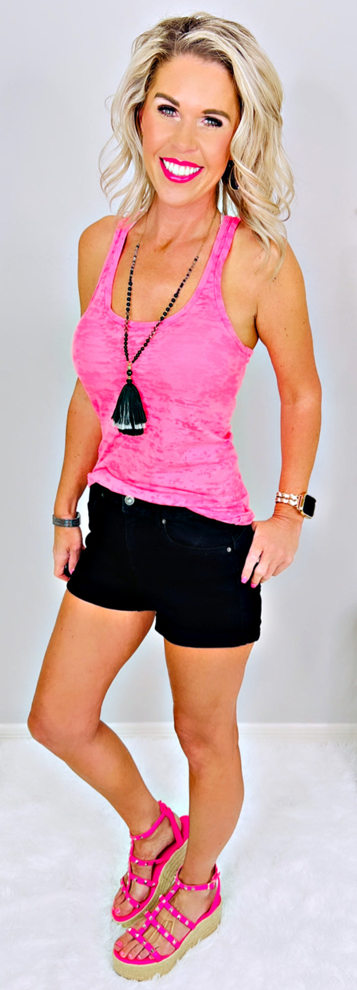 My Priority Denim Shorts - Black-shorts-privityboutique.com-Privity Boutique, Women’s Fashion Boutique in Mesa, Arizona