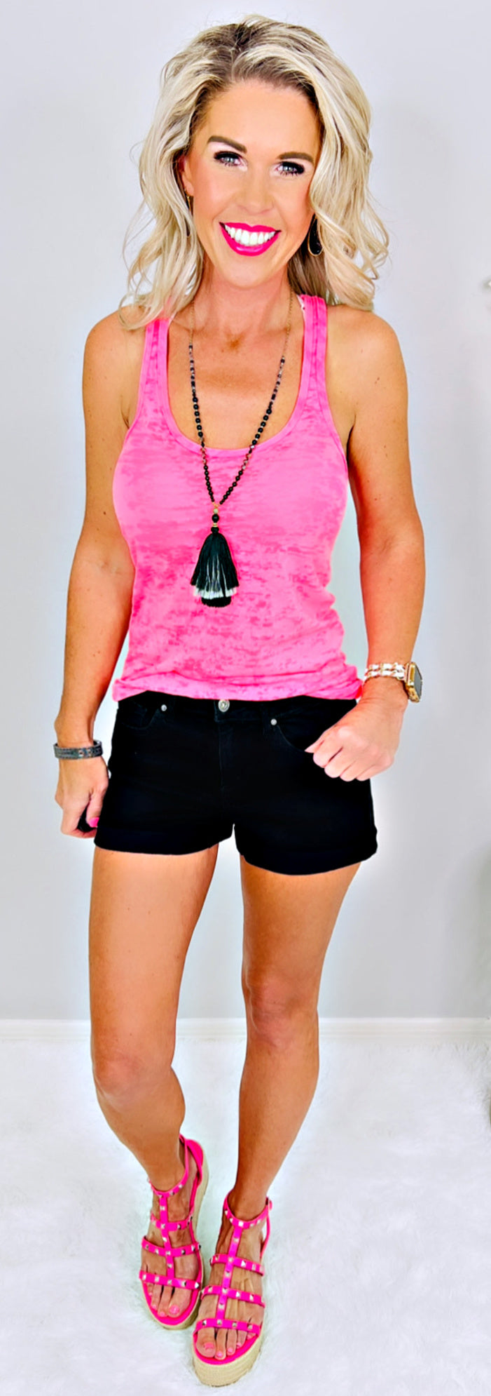 My Priority Denim Shorts - Black-shorts-privityboutique.com-Privity Boutique, Women’s Fashion Boutique in Mesa, Arizona