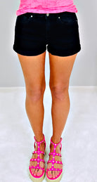 My Priority Denim Shorts - Black-shorts-privityboutique.com-Privity Boutique, Women’s Fashion Boutique in Mesa, Arizona