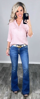 Bailey Button Front Flare Jeans-jeans-privityboutique-Privity Boutique, Women’s Fashion Boutique in Mesa, Arizona