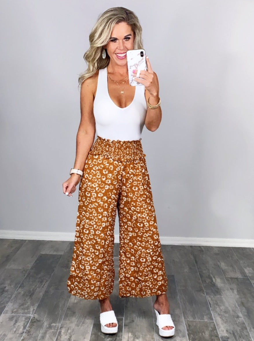 Best For Last Pants - Rust-palazzo-privityboutique.com-Privity Boutique, Women’s Fashion Boutique in Mesa, Arizona