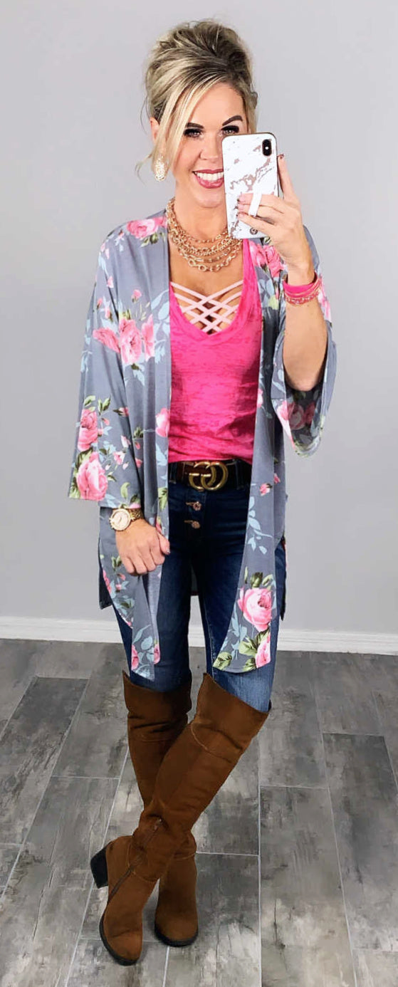 Fairytale Florals Kimono-kimono-privityboutique-Privity Boutique, Women’s Fashion Boutique in Mesa, Arizona