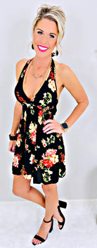 Who You Know Halter Dress-Dress-privityboutique.com-Privity Boutique, Women’s Fashion Boutique in Mesa, Arizona