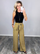 Take The Lead Pants - Mustard-palazzo-privityboutique.com-Privity Boutique, Women’s Fashion Boutique in Mesa, Arizona