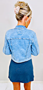 Stay Beautiful Light Wash Jean Jacket-Top-privityboutique.com-Privity Boutique, Women’s Fashion Boutique in Mesa, Arizona