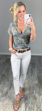 Casual in Camo Top - Light-Top-privityboutique.com-Privity Boutique, Women’s Fashion Boutique in Mesa, Arizona