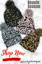 Snow Leopard Beanie - Multiple Colors-privityboutique-Privity Boutique, Women’s Fashion Boutique in Mesa, Arizona