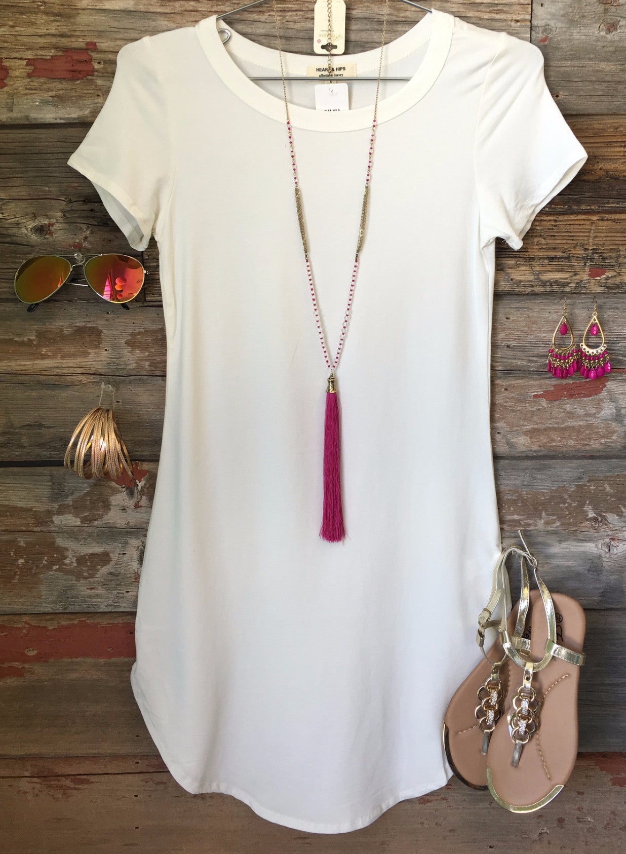 Fun in the Sun Tunic Dress: White-Top-privityboutique-Privity Boutique, Women’s Fashion Boutique in Mesa, Arizona