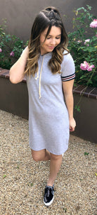 Sporty Spice Tunic Dress: Grey-Top-privityboutique-Privity Boutique, Women’s Fashion Boutique in Mesa, Arizona