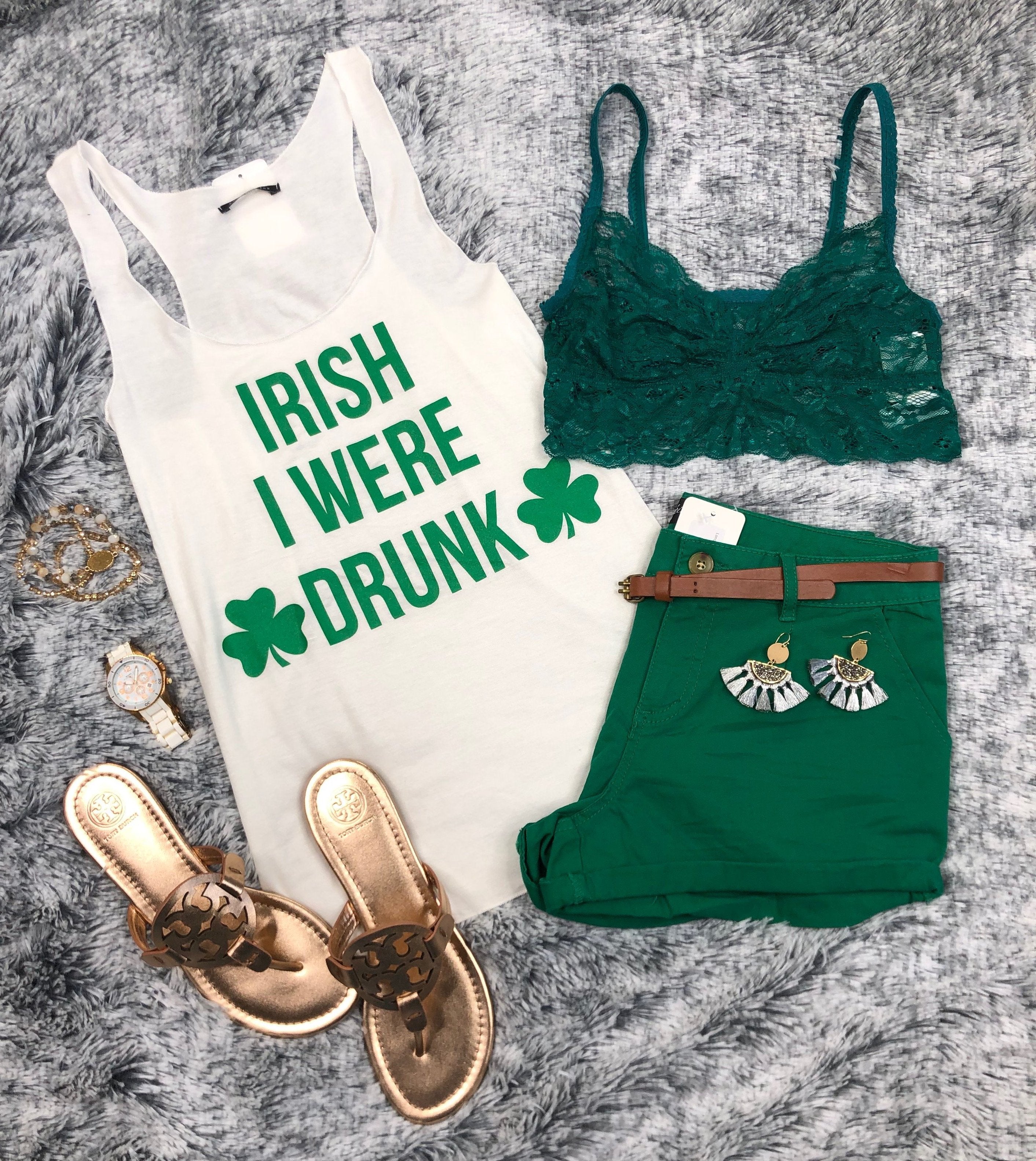 Irish I Were Drunk: White-Top-privityboutique.com-Privity Boutique, Women’s Fashion Boutique in Mesa, Arizona