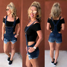 Distressed Denim Overalls-overalls-privityboutique.com-Privity Boutique, Women’s Fashion Boutique in Mesa, Arizona