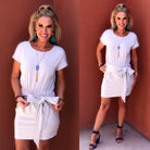 Hold Out for Me Tie Dress: Sky Blue-Top-privityboutique-Privity Boutique, Women’s Fashion Boutique in Mesa, Arizona