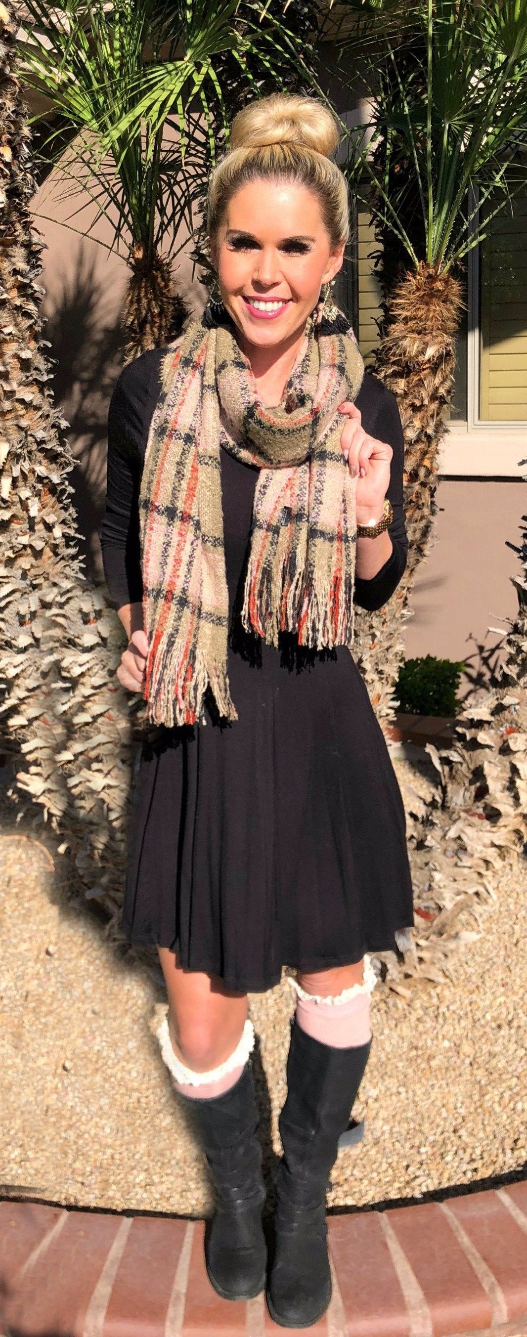 Warmer Style Pink Multi Scarf-scarf-privityboutique-Privity Boutique, Women’s Fashion Boutique in Mesa, Arizona