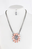 On Point Necklace: Peach-bubble necklace-privityboutique.com-Privity Boutique, Women’s Fashion Boutique in Mesa, Arizona