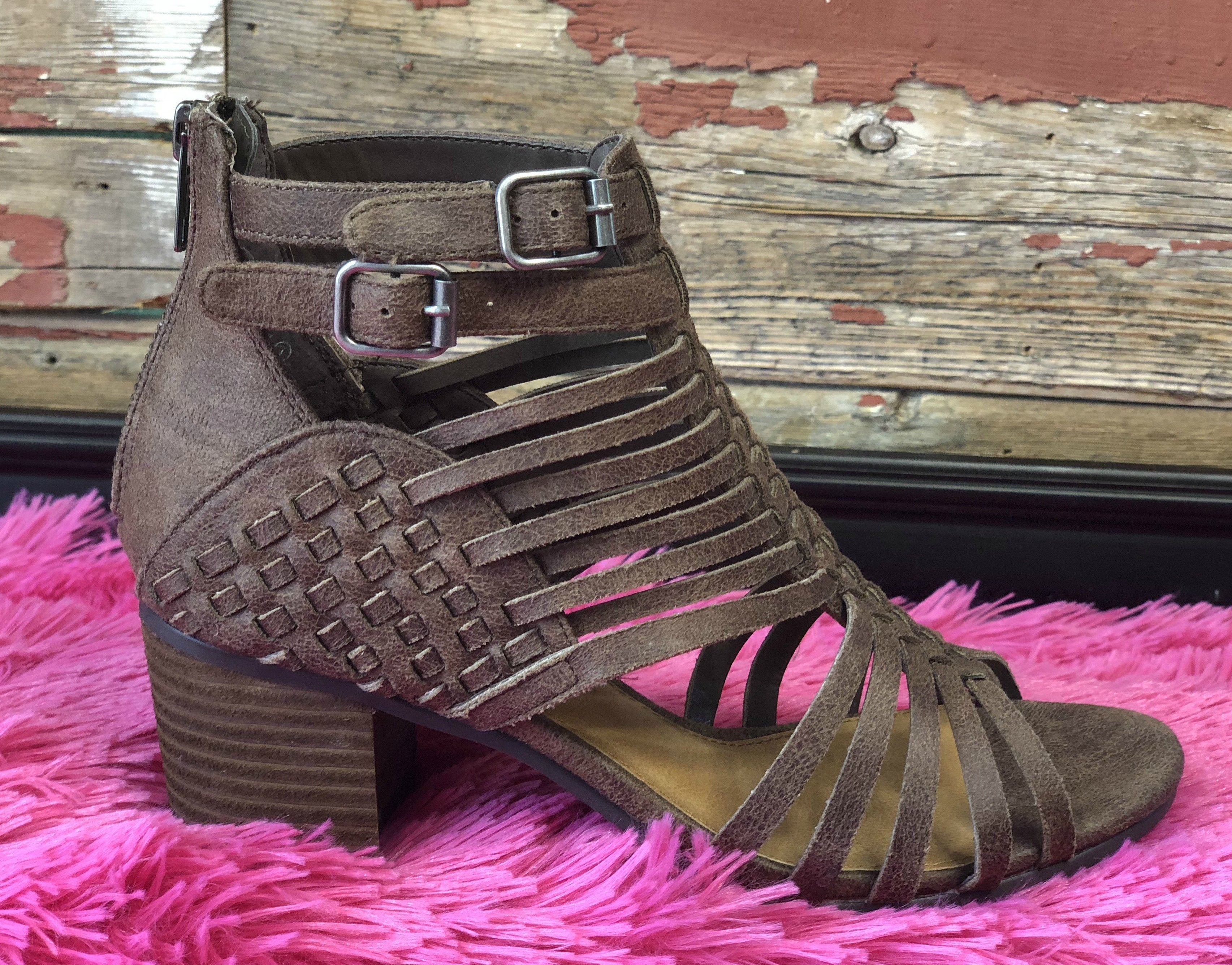 Walk Out of Here Taupe Caged Heels-Not Rated-privityboutique.com-Privity Boutique, Women’s Fashion Boutique in Mesa, Arizona