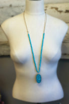 Keep the Change Turquoise Beaded Necklace-statement necklace-privityboutique.com-Privity Boutique, Women’s Fashion Boutique in Mesa, Arizona