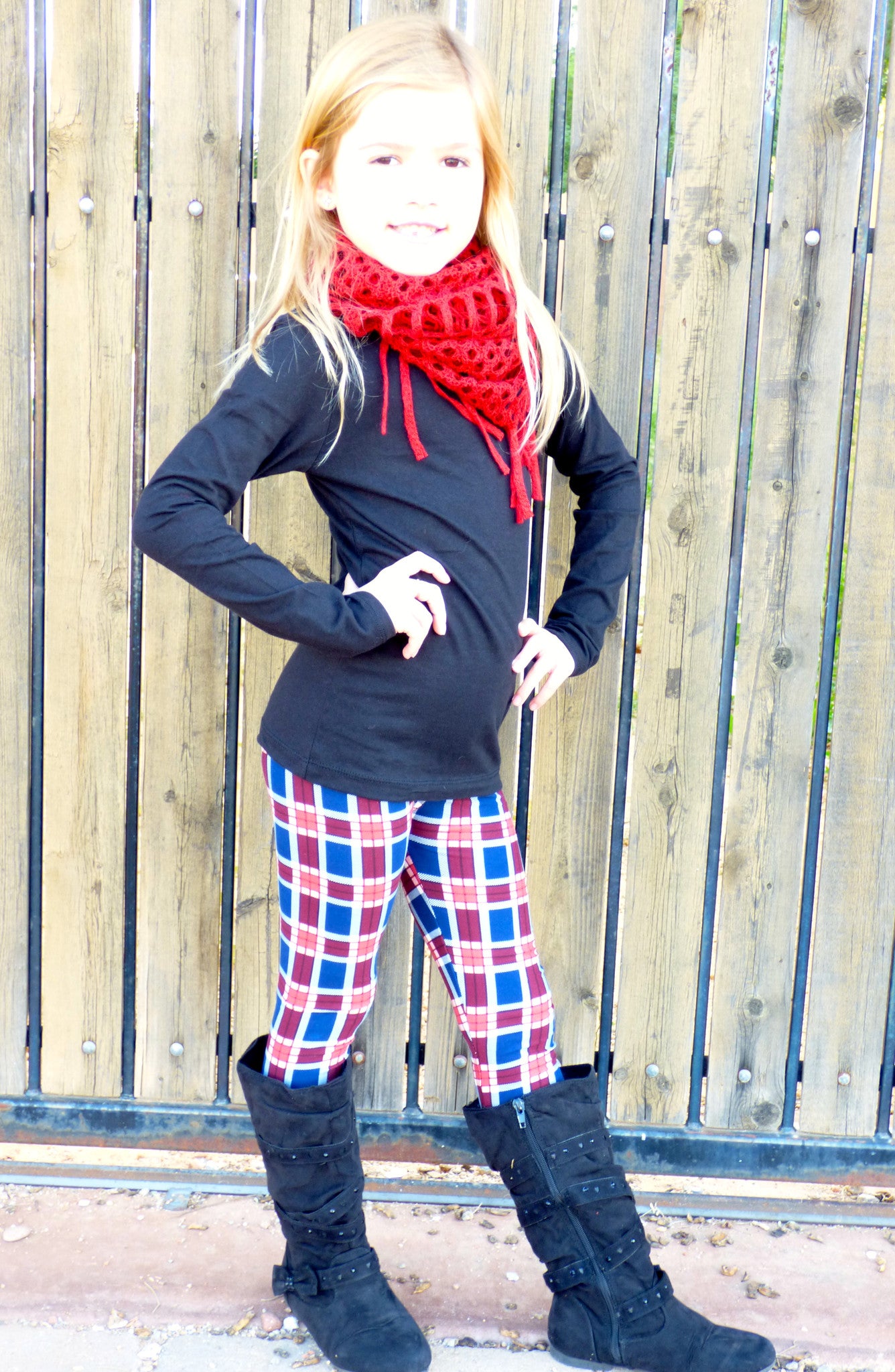 Precious Plaid: Leggings Girls-Leggings-privityboutique.com-Privity Boutique, Women’s Fashion Boutique in Mesa, Arizona