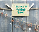 Dainty Rose Gold Earrings: Multiple Styles-earrings-privityboutique.com-Privity Boutique, Women’s Fashion Boutique in Mesa, Arizona