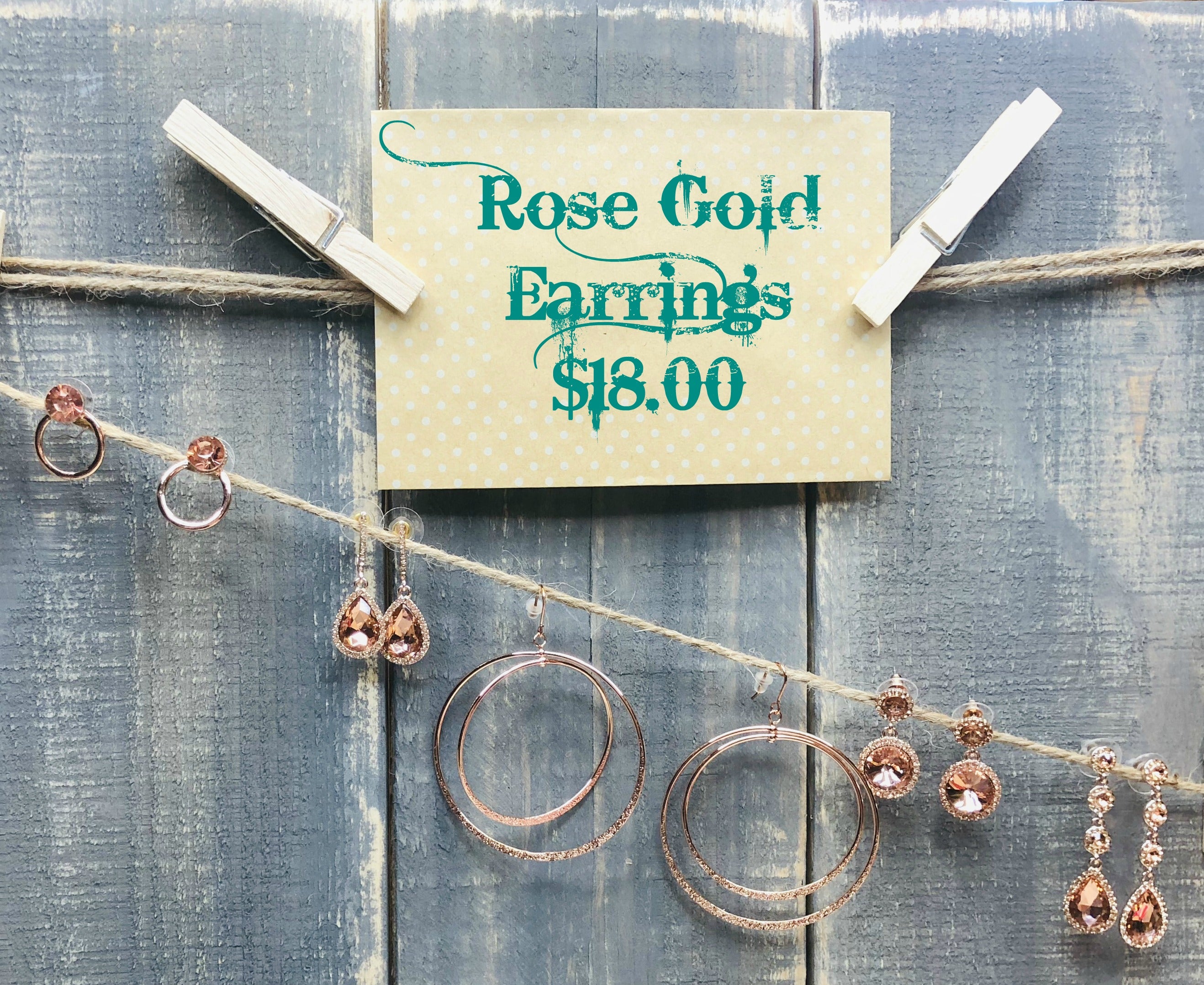 Dainty Rose Gold Earrings: Multiple Styles-earrings-privityboutique.com-Privity Boutique, Women’s Fashion Boutique in Mesa, Arizona