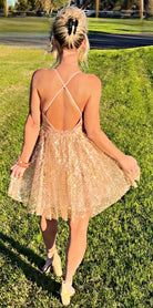 Rose Gold Sequin Dress-Dress-privityboutique.com-Privity Boutique, Women’s Fashion Boutique in Mesa, Arizona