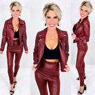 Breaking Promises Faux Leather Jacket - Burgundy-Top-privityboutique.com-Privity Boutique, Women’s Fashion Boutique in Mesa, Arizona