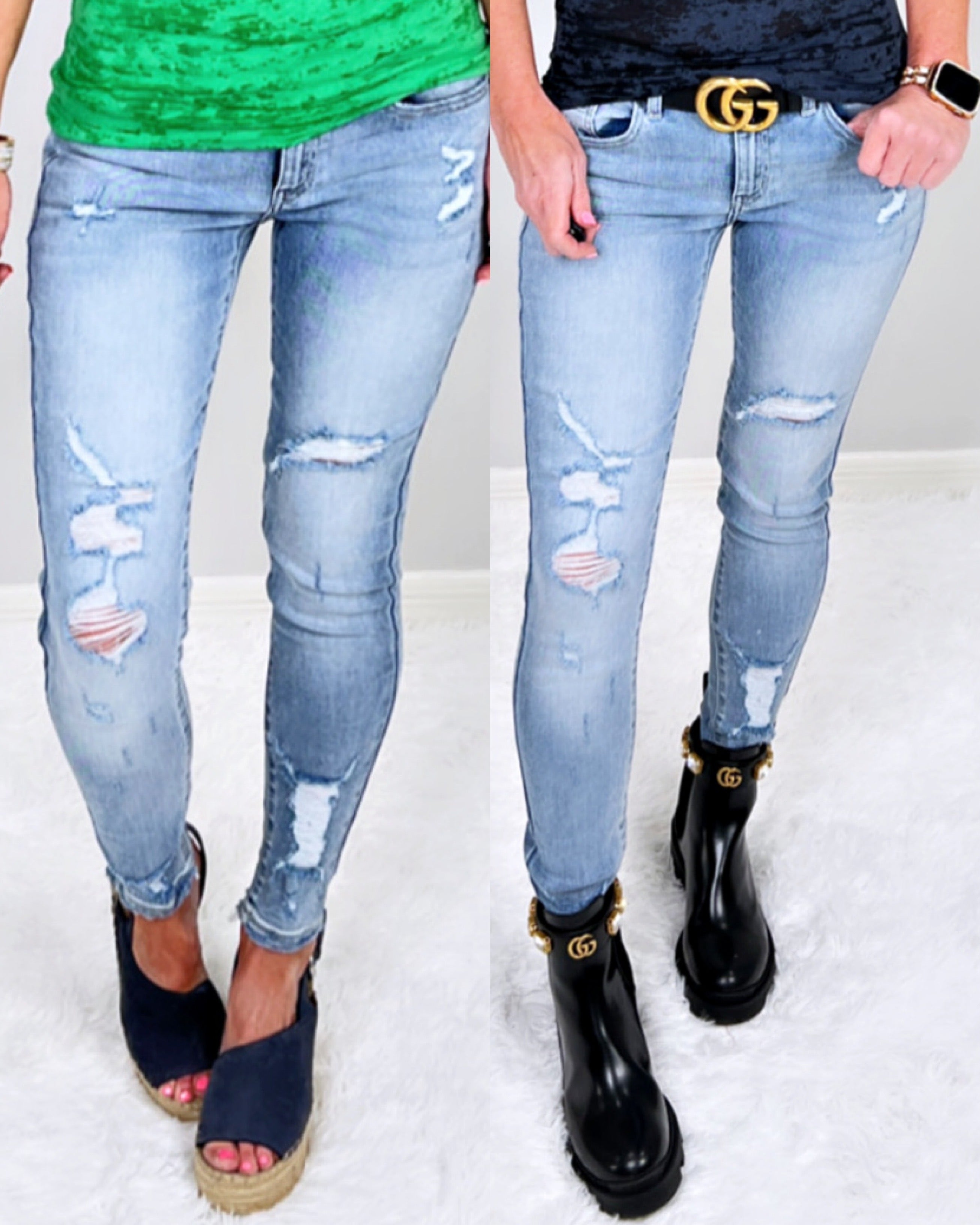 Kendra Distressed Skinny Jeans-jeans-privityboutique-Privity Boutique, Women’s Fashion Boutique in Mesa, Arizona