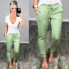 Sage Pocket Joggers-joggers-privityboutique.com-Privity Boutique, Women’s Fashion Boutique in Mesa, Arizona