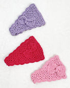 Crochet Bow Fun Headwrap: Multiple Colors-Headwrap-privityboutique.com-Privity Boutique, Women’s Fashion Boutique in Mesa, Arizona