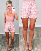 Sun And Blooms Floral Print Shorts - Rose-Dress-privityboutique.com-Privity Boutique, Women’s Fashion Boutique in Mesa, Arizona