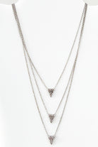 V Rhinestone Layered Necklace-necklace-privityboutique.com-Privity Boutique, Women’s Fashion Boutique in Mesa, Arizona