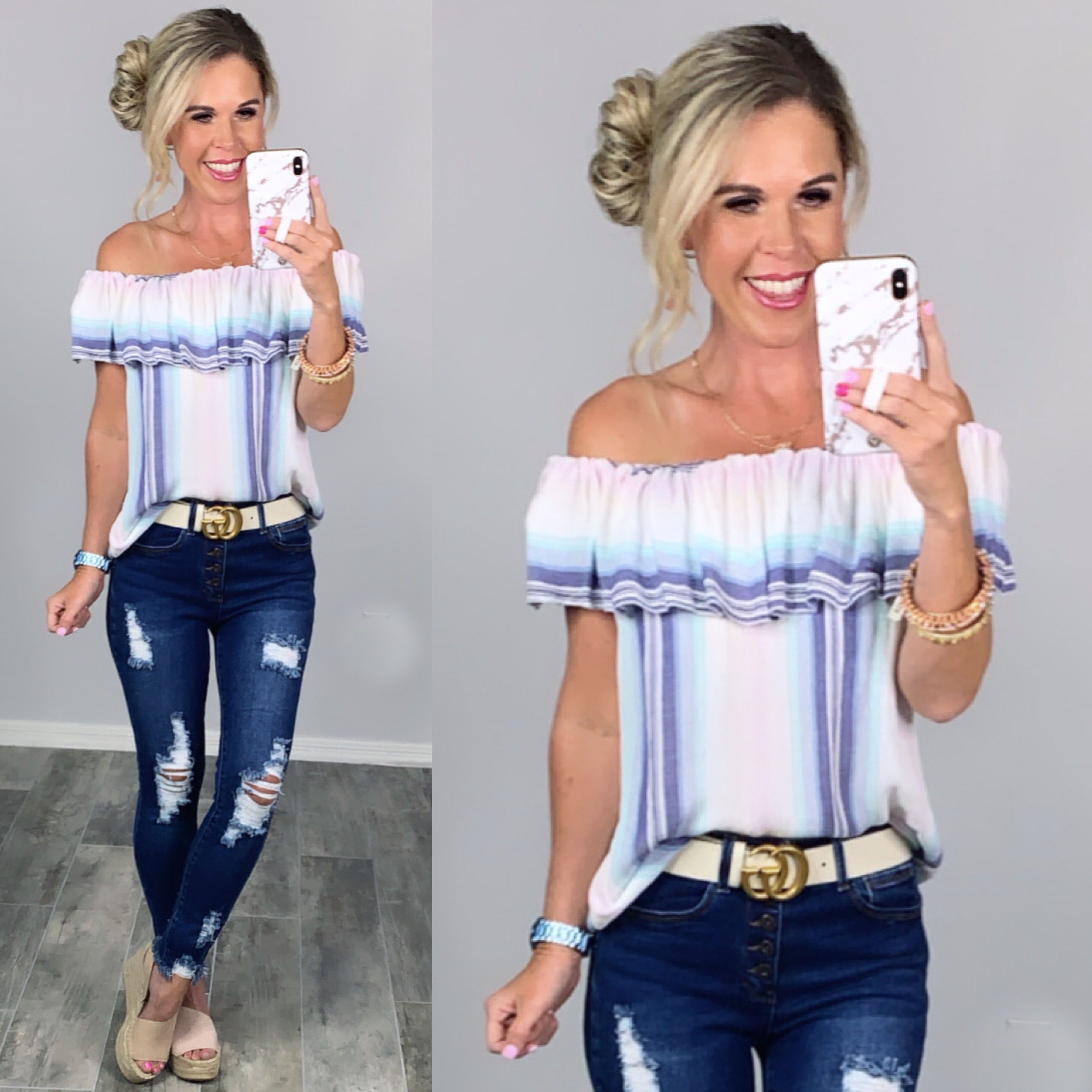 Southern Memories Striped Top-Top-privityboutique-Privity Boutique, Women’s Fashion Boutique in Mesa, Arizona