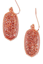 Rose Gold Druzy Earrings-privityboutique-Privity Boutique, Women’s Fashion Boutique in Mesa, Arizona